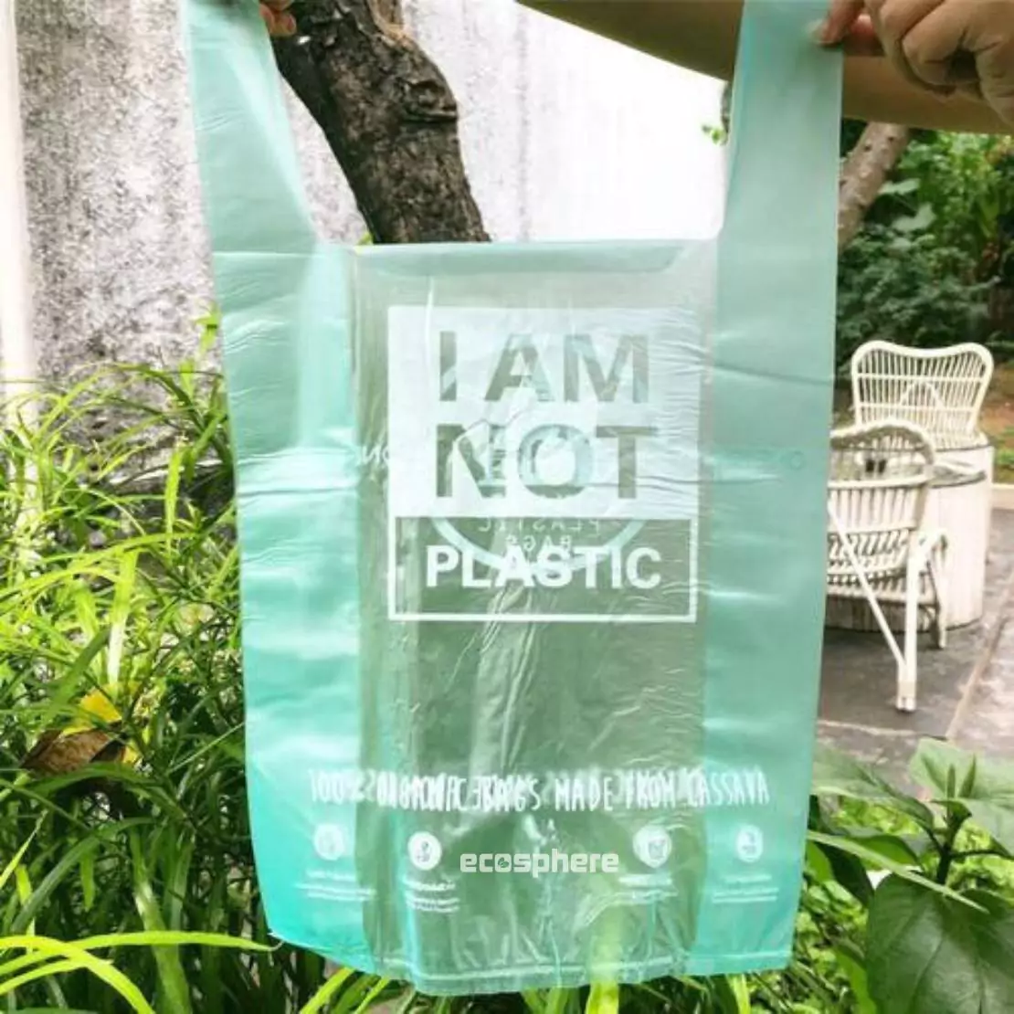Carry Bags – Bio plastic(PLA)- Ecosphere 100% Biodegradable Eco-friendly 1 KG (All Sizes)